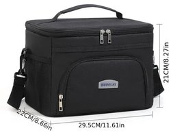 Livano Koeltas - Koelbox - Koelelementen - Coolbox - Auto - Lunchtas - Strand - Zwart