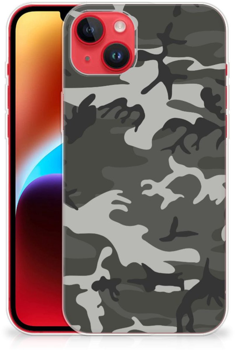 Back Cover voor iPhone 14 Plus TPU bumper Army Light