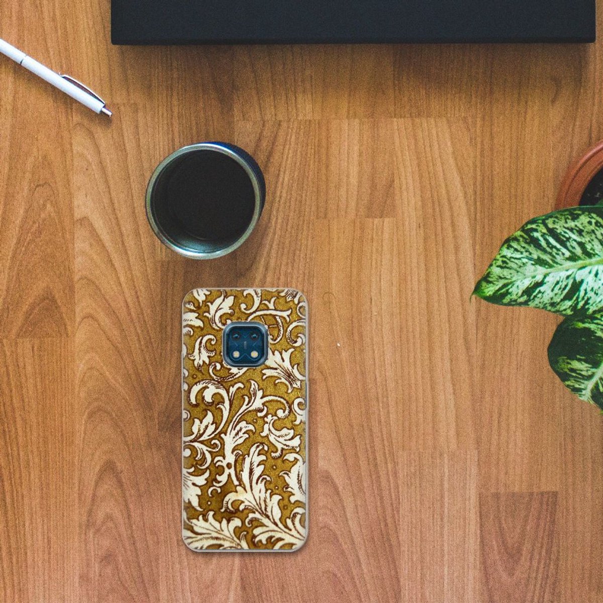 Siliconen Hoesje Nokia XR20 Barok Goud