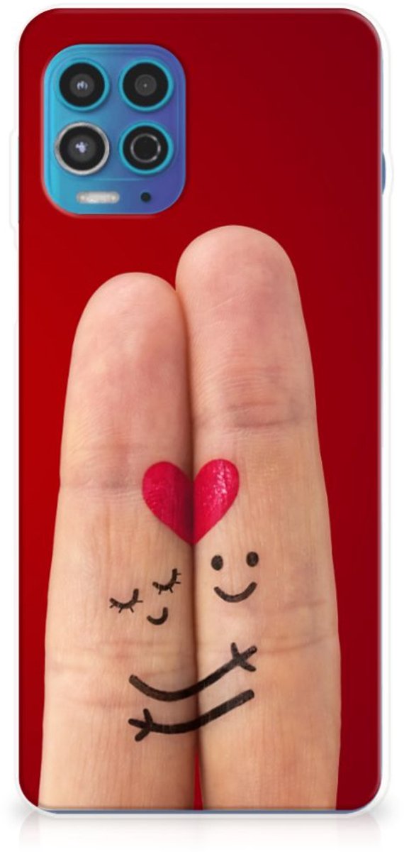 Motorola Moto G100 Silicone Back Cover Liefde - Origineel Romantisch Cadeau