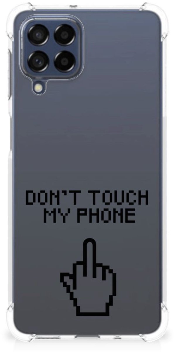 Samsung Galaxy M53 Anti Shock Case Finger Don't Touch My Phone