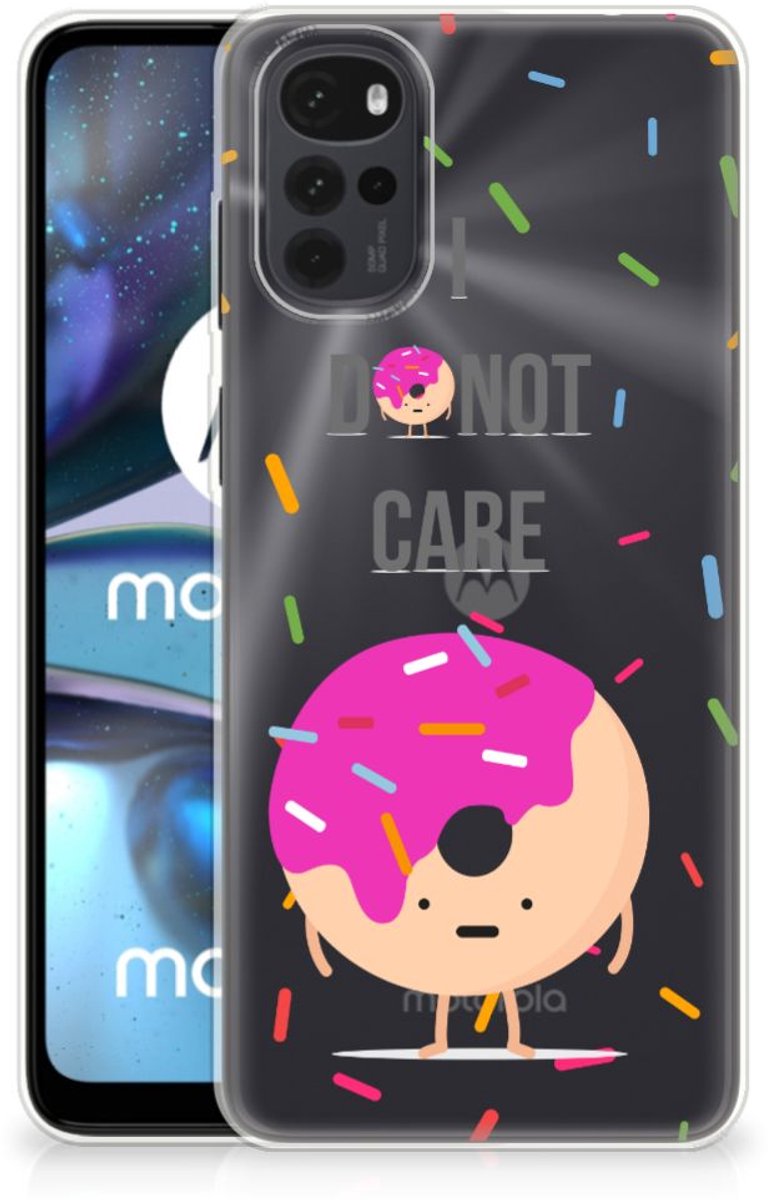 Motorola Moto G22 Siliconen Case Donut Roze