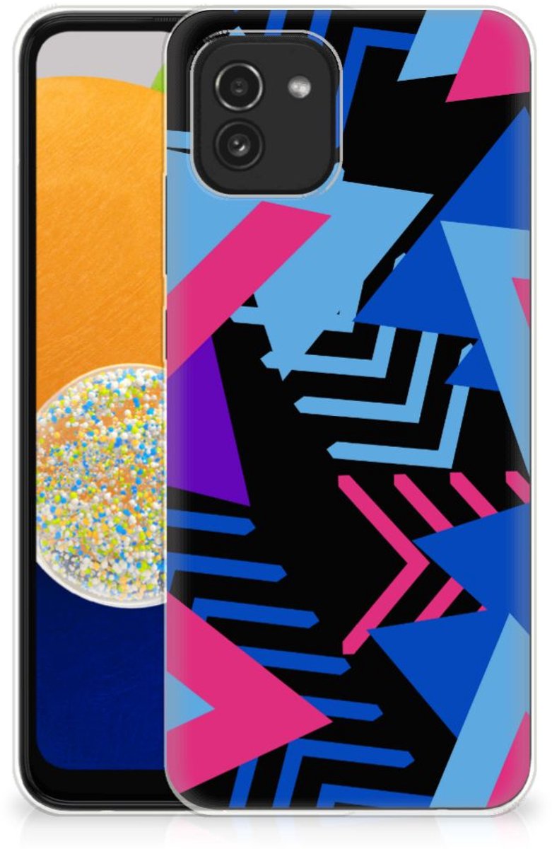 Samsung Galaxy A03 TPU Hoesje Funky Triangle