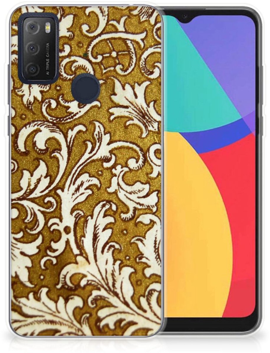 Siliconen Hoesje Alcatel 1S (2021) Barok Goud