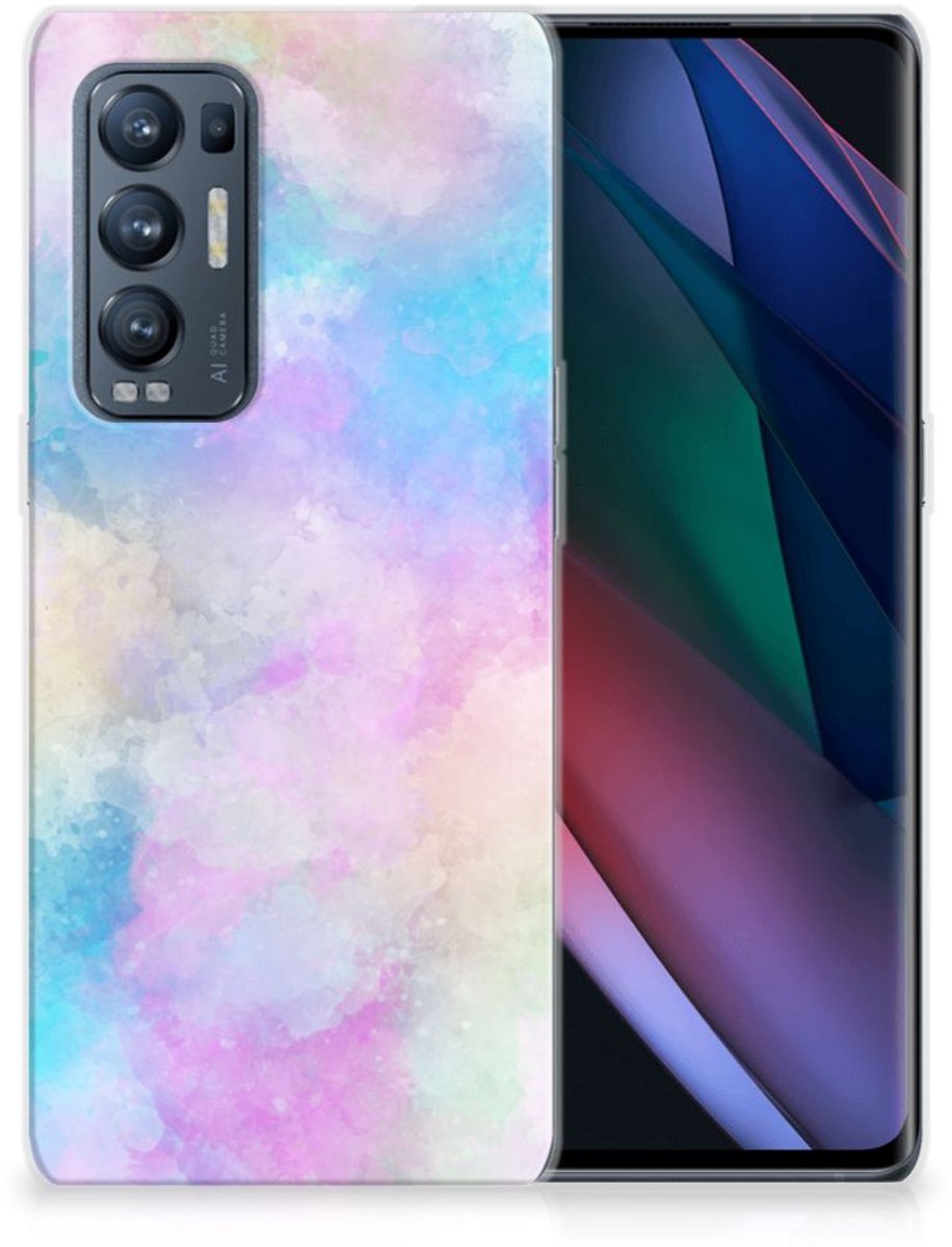 Hoesje maken OPPO Find X3 Neo Watercolor Light