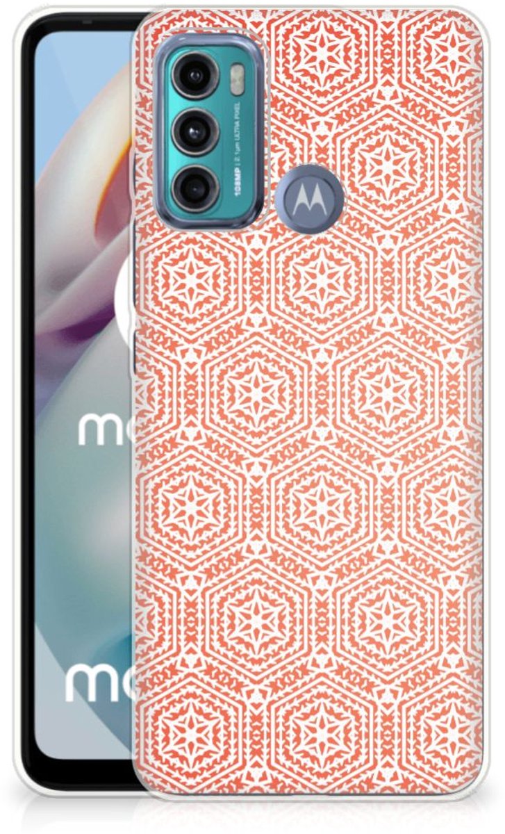 Motorola Moto G60 TPU bumper Pattern Orange