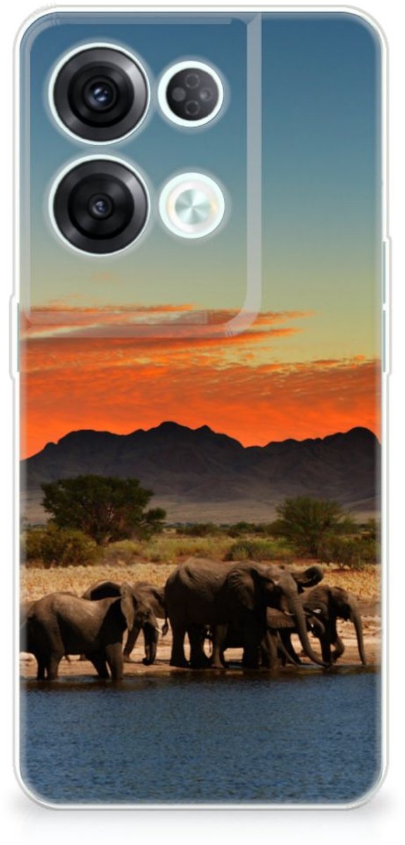 OPPO Reno8 Pro TPU Hoesje Olifanten