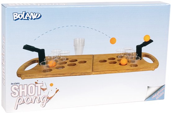 Boland - Drankspel Shot pong - Bierfeest - Housewarming - Themafeest - Verjaardag; - Vrijgezellenfeest - Oud en Nieuw