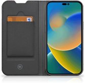 Stand Case iPhone 14 Pro Case avec naam Flamingo