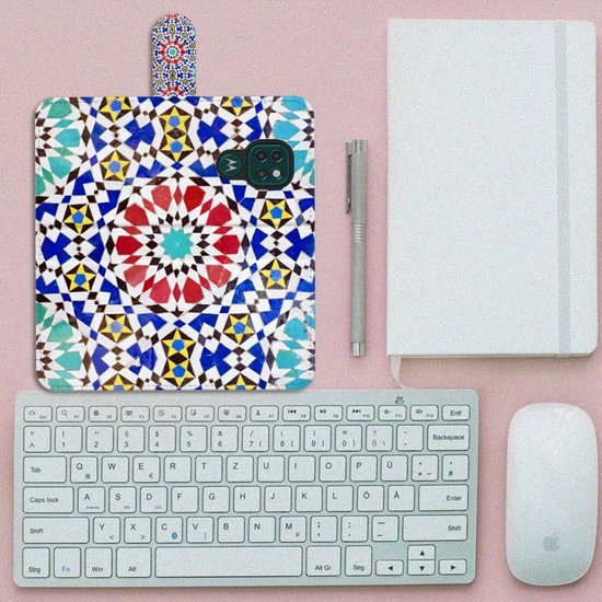 Housse pour Motorola Moto G9 Play | E7 Plus Coque de téléphone personnalisé Mosaïque Cadeaux