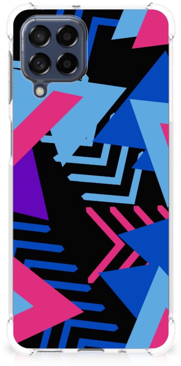 TPU Case Anti-Shock voor Samsung Galaxy M53 Shockproof Case Funky Triangle