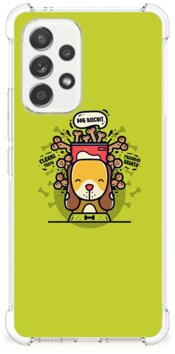 Samsung Galaxy A53 5G Stevig Bumper Hoesje Doggy Biscuit