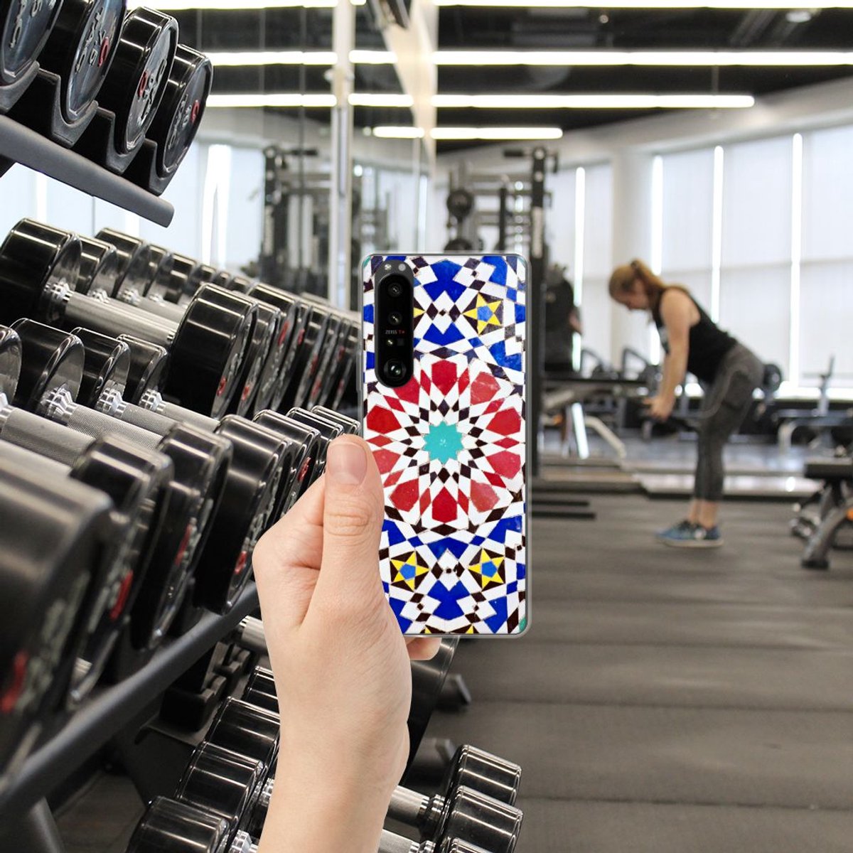 Sony Xperia 1 III TPU Siliconen Hoesje Mozaïek