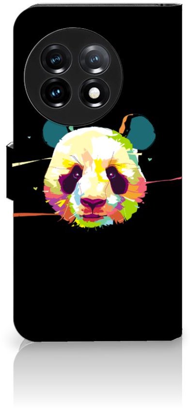 Case Cover pour OnePlus 11 Portefeuille Couleur Panda
