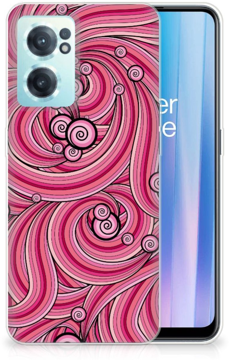 OnePlus Nord CE 2 5G Hoesje maken Swirl Pink
