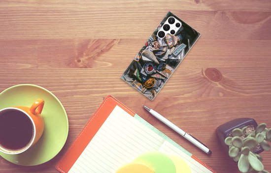 Samsung Galaxy S22 Ultra Siliconen Hoesje met foto Badges