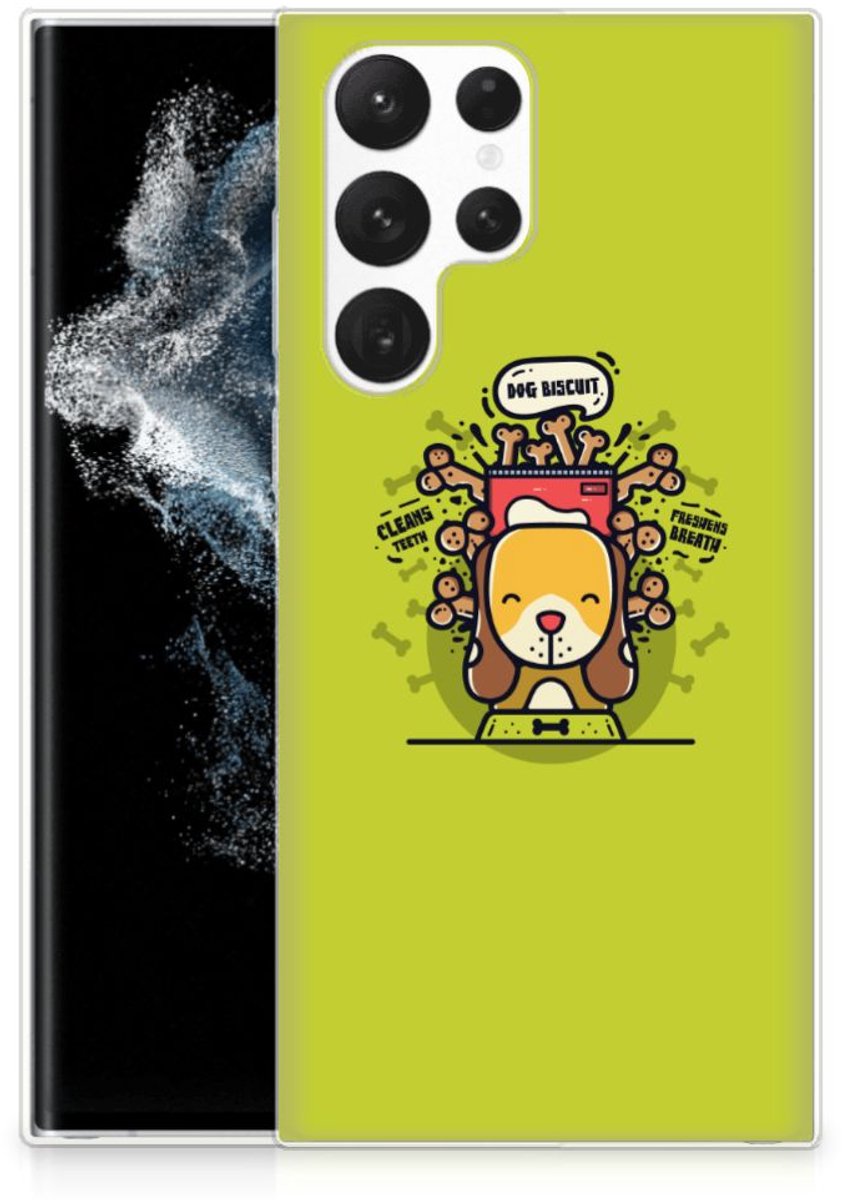 Samsung Galaxy S22 Ultra Telefoonhoesje met Naam Doggy Biscuit
