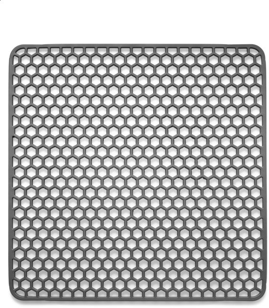 Bodo - Tapis d'Evier Siliconen Grijs - 34,5 x 34,5 cm - Accessoires de vêtements pour bébé de Cuisine - Protège Evier - Sous-verres Siliconen - Anti Rayures - Accessoires de vêtements pour bébé Evier