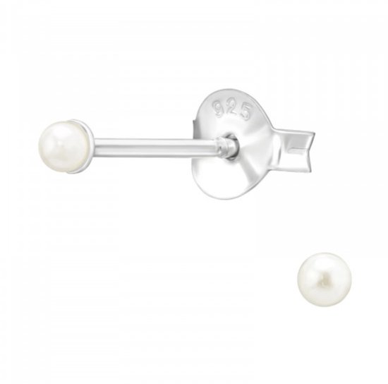 Boucles D'oreilles La Rosa Princesa Perle Pour Femme - Argent 75mm