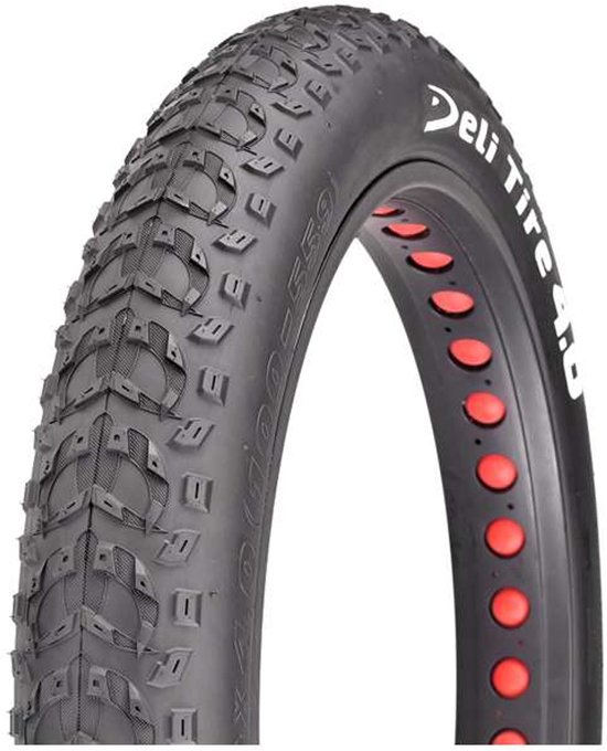 Fatbike band Deli Big Buddy 26×4.00 inch 100-559 zwart off-road buitenband stevig en griprijk