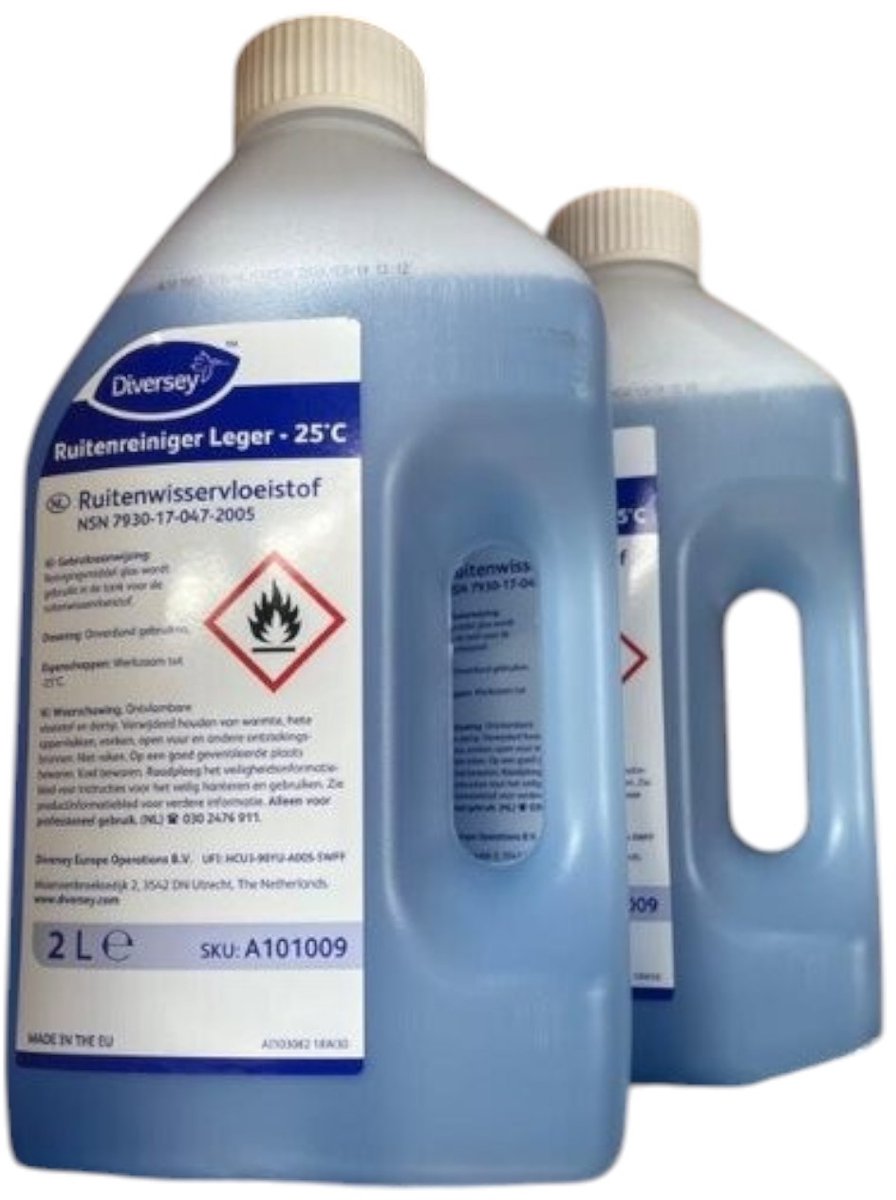 Diversey ruitensproeiervloeistof 2L -25 graden Celsius