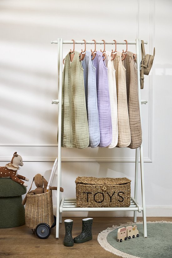 Meyco Baby Uni baby zomerslaapzak - pre-washed hydrofiel - soft sand - 60cm - 0.5 TOG van Merkloos — afbeelding 5