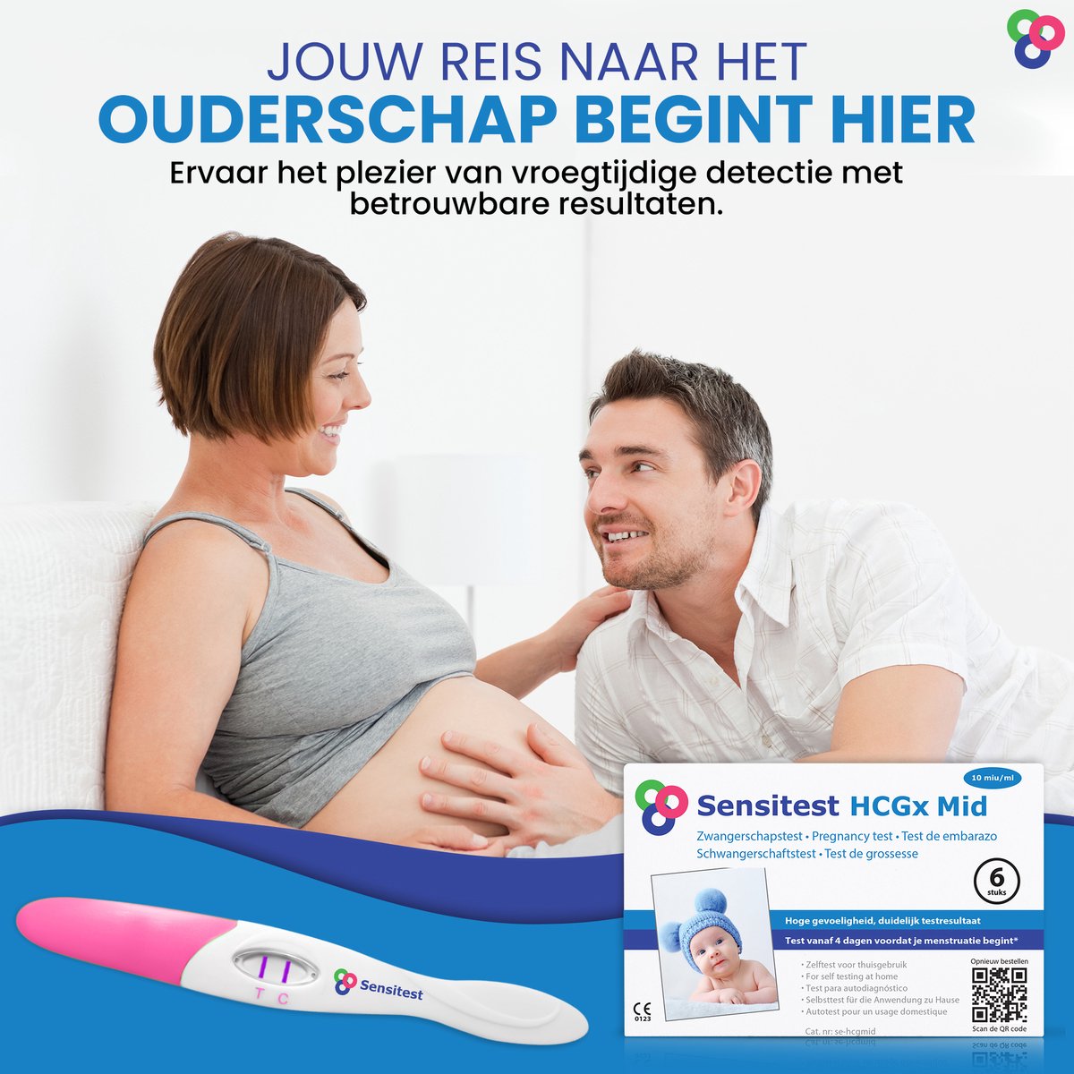 Sensitest Extra Vroege Zwangerschapstest Midstream – 3 stuks – 10 mIU/ml – Test vanaf 6 dagen vóór menstruatie – Uitslag in 5 minuten – Inclusief handleiding & kalender – foto 6