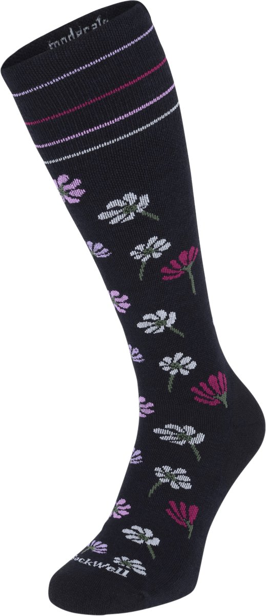Sockwell - Field Flower Dames Compressiekousen Klasse 1 Black - Maat 35-38