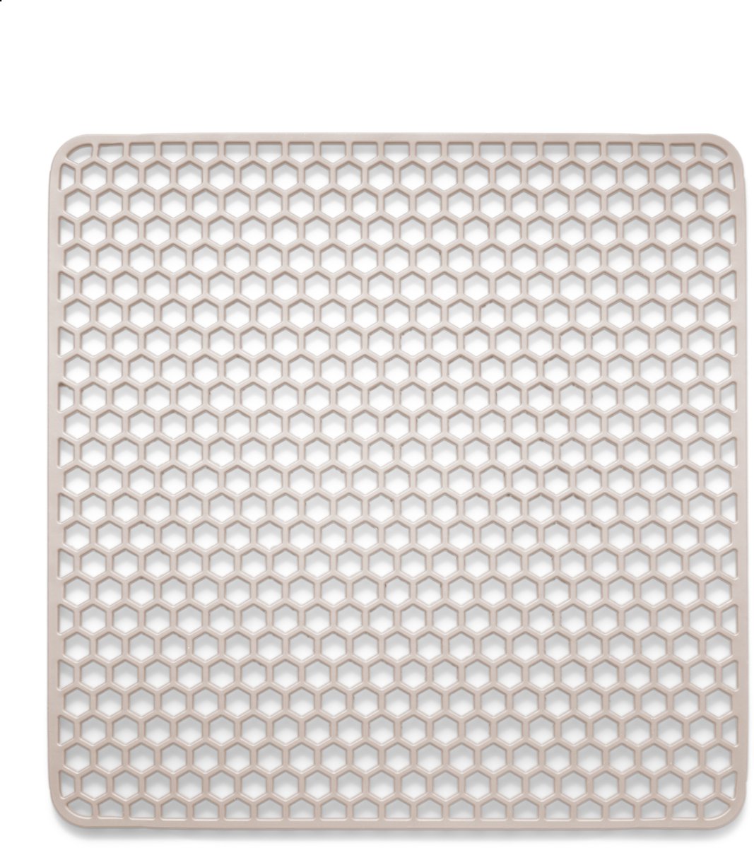 Goedkoopste Bodo® Gootsteenmat - Vierkant - Onderzetter - Beige - 30.5 x 30.5 cm