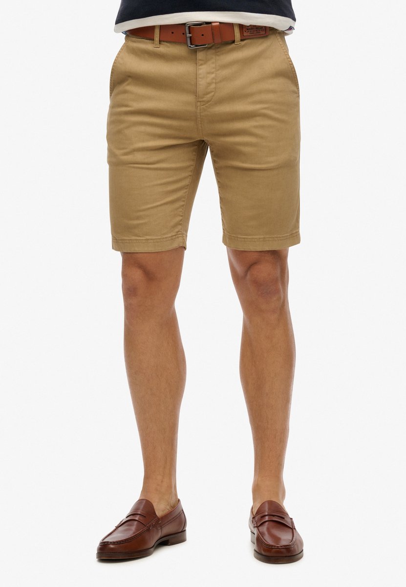 Superdry Vintage International chinoshort Heren Korte broeken Beige