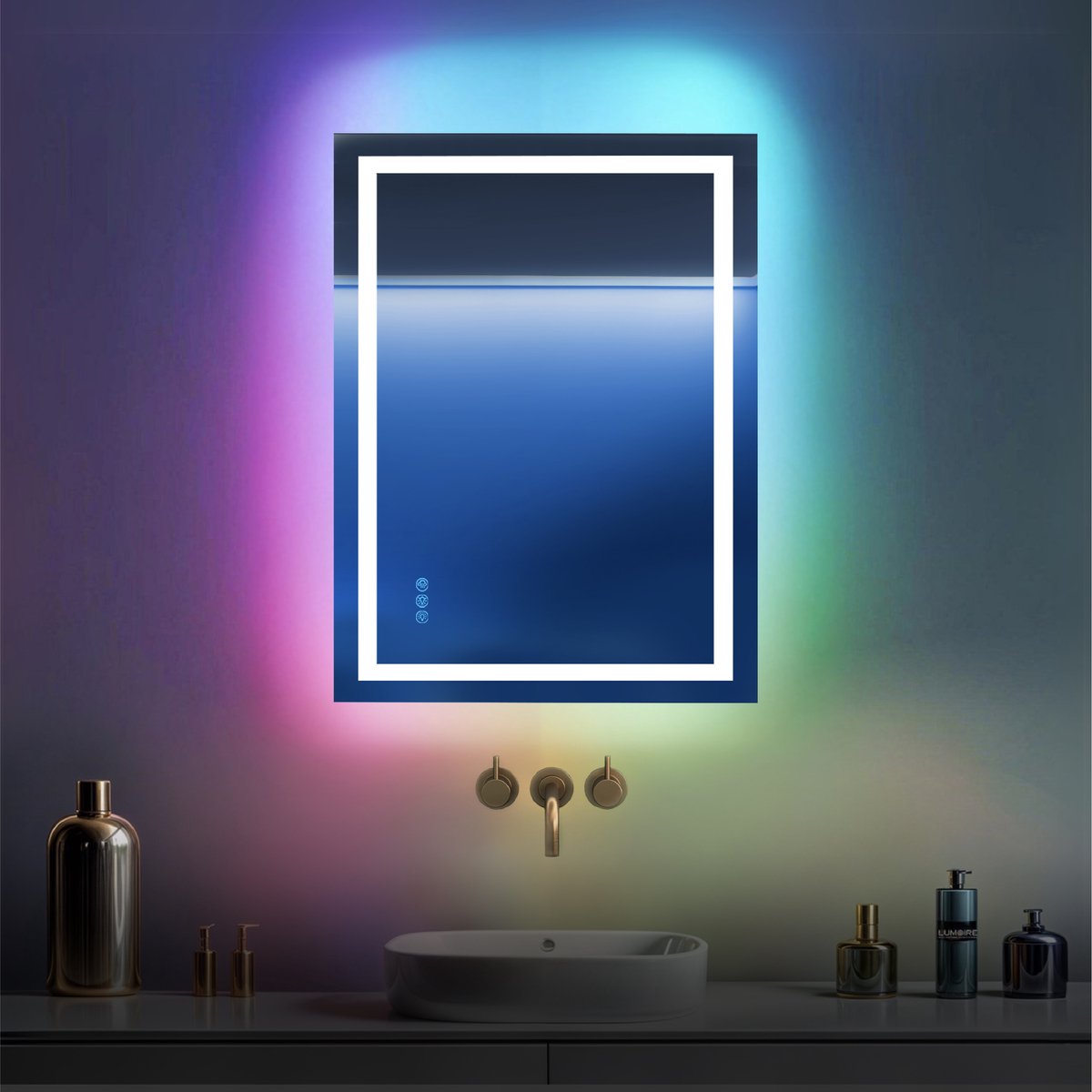 Lumoire® Spiegel Met Verlichting - 50 x 70 CM - Badkamerspiegel - Badkamer Spiegel