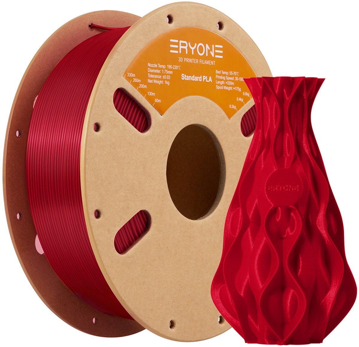 ERYONE Standaard PLA 3D Printer Verbruiksartikelen - Rozerood