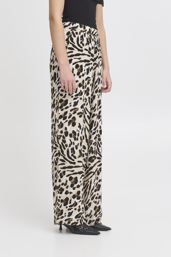 Ichi Broek Ihmarrakech Aop Pa8 20123005 Long 204480 Caribou Animal Aop Dames Maat - M
