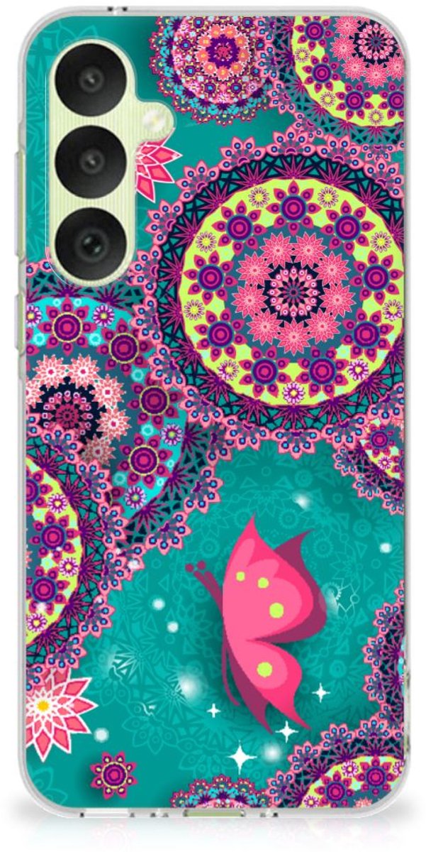 Samsung Galaxy A35 Hoesje maken Cirkels en Vlinders
