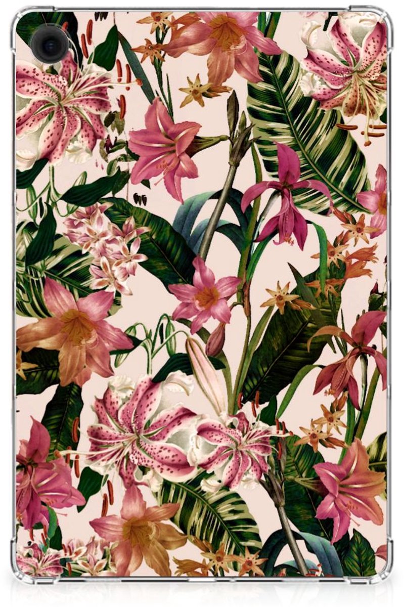 Samsung Galaxy Tab A9 Plus Siliconen Hoesje Flowers
