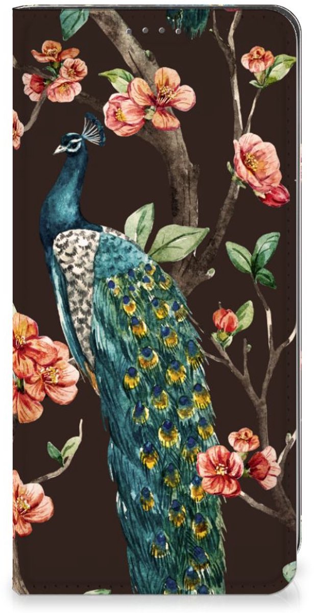 Google Pixel 7A Hoesje maken Pauw met Bloemen