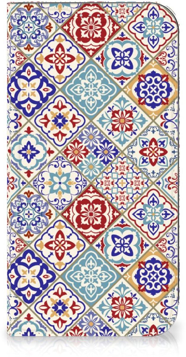Standcase Hoesje voor iPhone 15 Plus Standcase Tiles Color