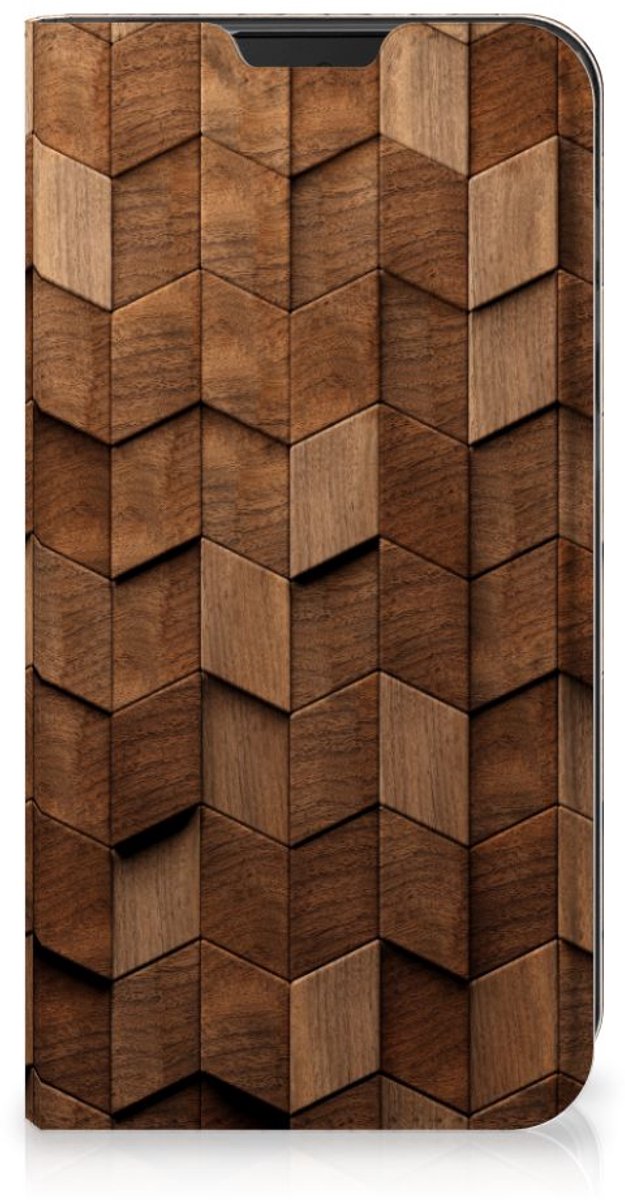 Book Wallet Case voor Samsung Galaxy Xcover 5 Wooden Cubes