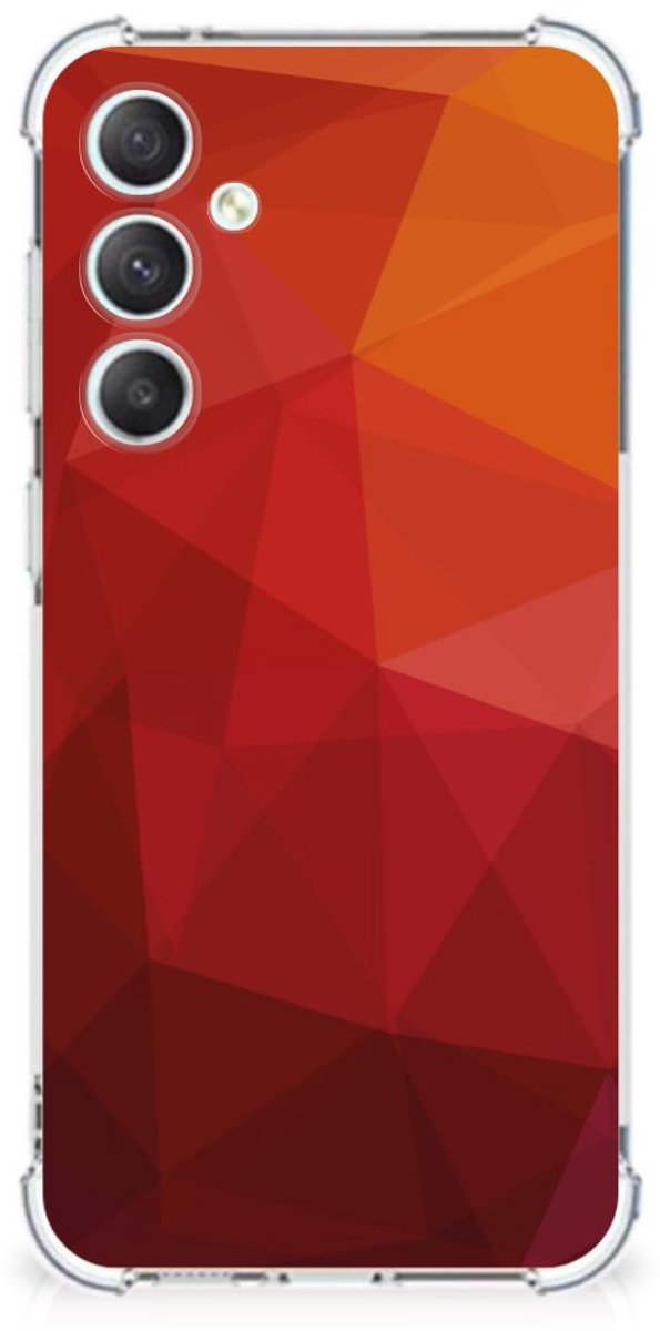 Shockproof Case voor Samsung Galaxy S23 FE Polygon Red
