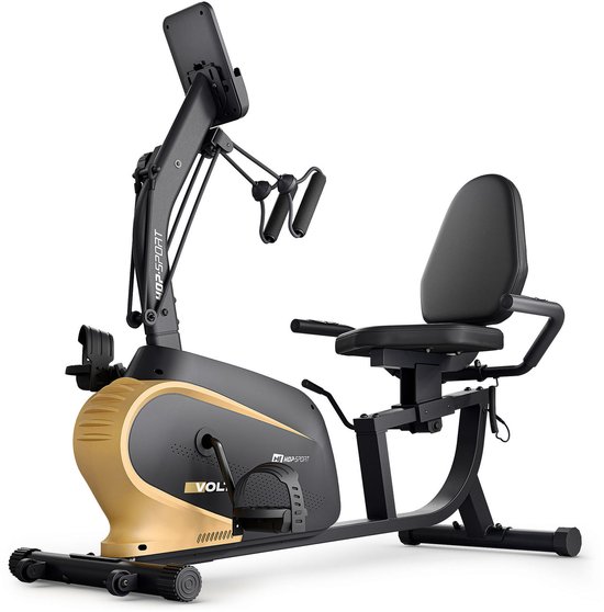 Hop-Sport HS-045 Volt – Ligfiets – Magnetisch Weerstandssysteem – Hartslagsensoren – LCD-Display