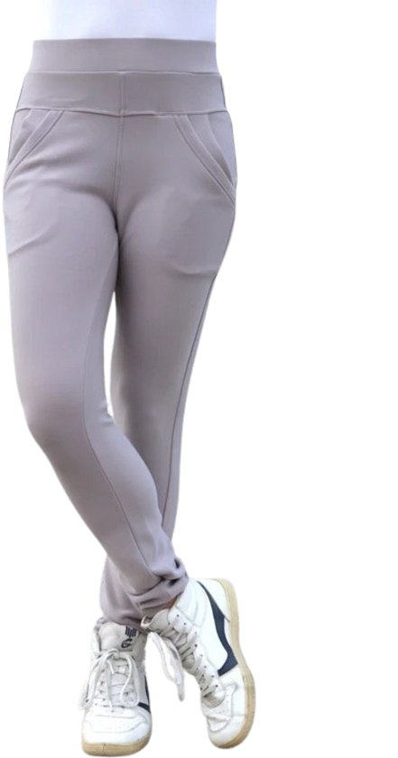 Luxe Kwaliteit Dames Sportbroek / Joggingsbroek | Trainingsbroek / Huisbroek | Sweatpants | Grijs - M (40)