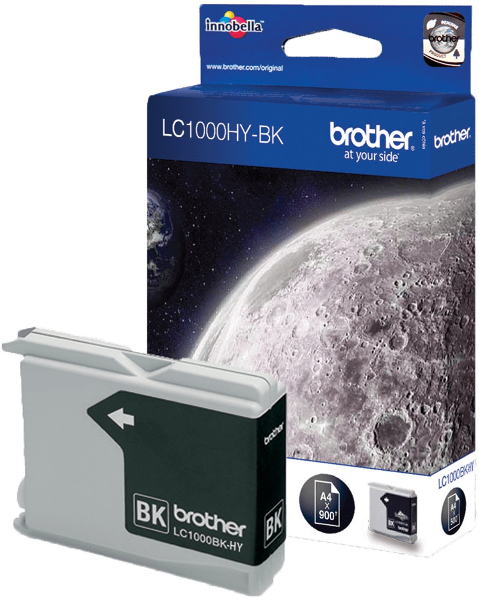 Brother LC-1000HYBK - Inktcartridge / Zwart