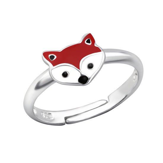 Bague enfant réglable en argent renard | taille unique | Zilverana | Argent Sterling 925