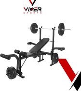 Bol.com Viper Sports halterbank – Fitnessbank – Verstelbare rugleuning – Uiterst geschikt voor gewichten – Incl. Beenhouder – Za... aanbieding
