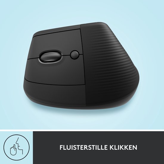 Logitech Lift - Verticale ergonomische muis - Linkshandig - Graphite