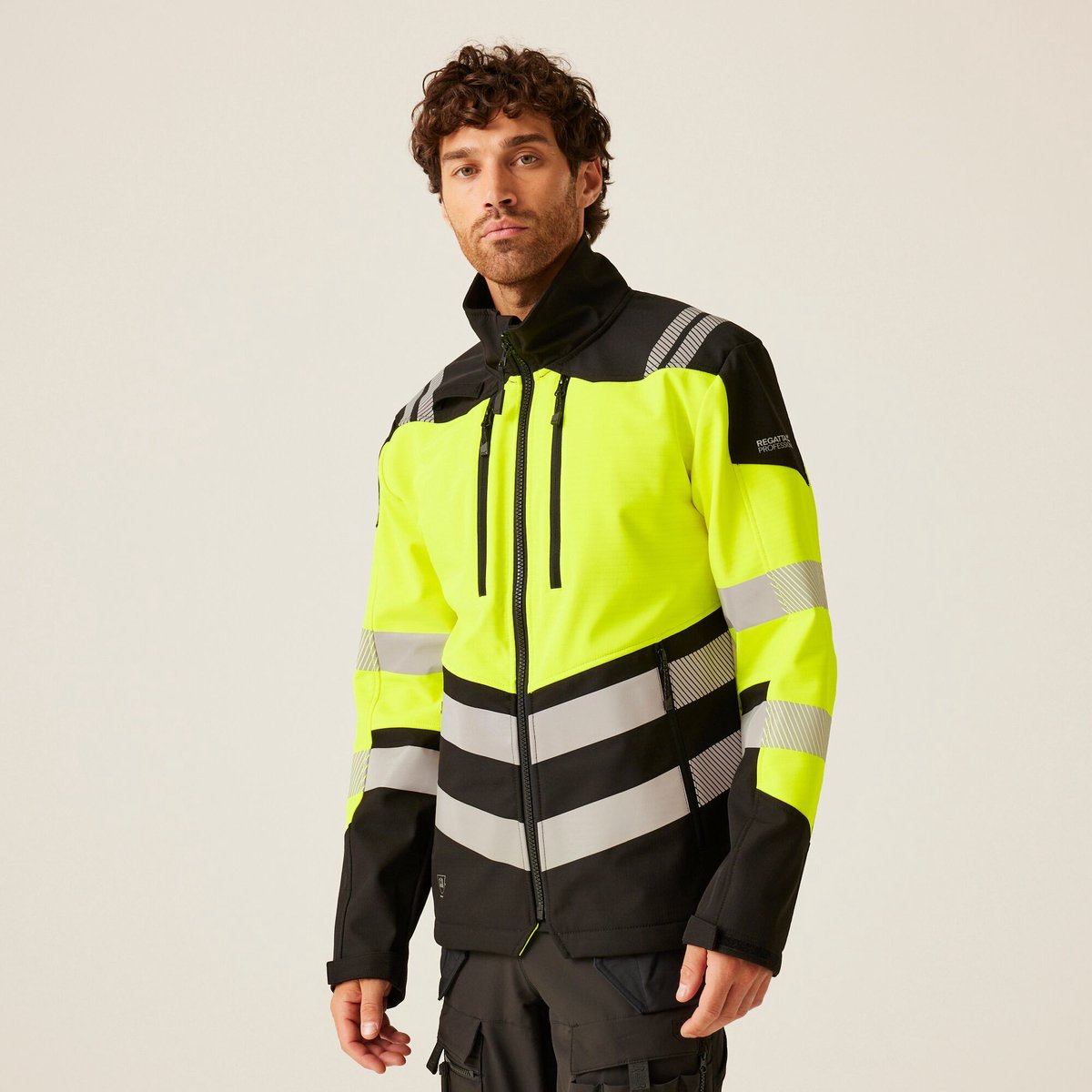 Jas Hiking 3-lagen Softshell X-pro Geel