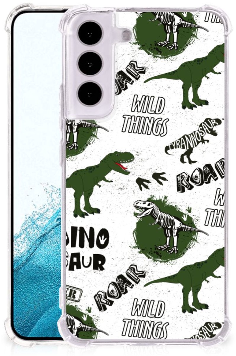 Case Anti-shock voor Samsung Galaxy S22 Dinosaurus