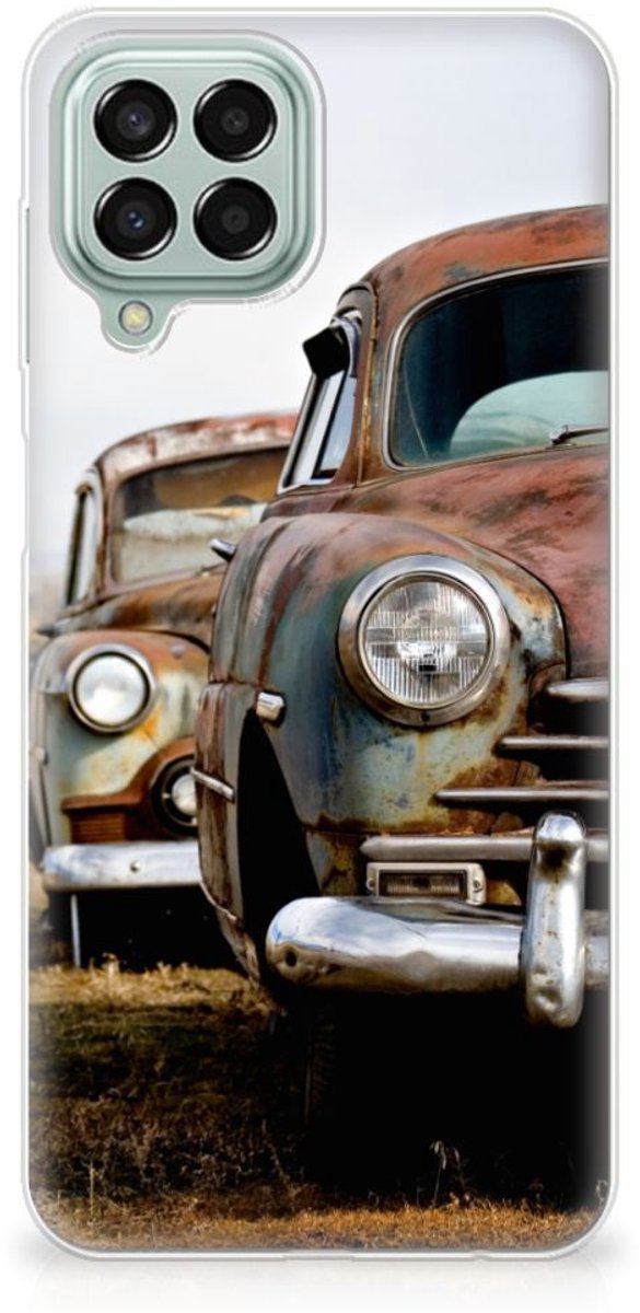 Samsung Galaxy M33 Siliconen Hoesje met foto Vintage Auto
