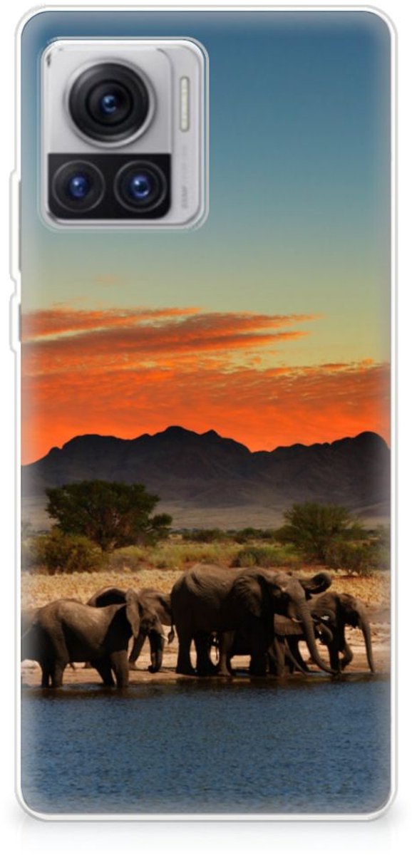 Motorola Moto X30 Pro TPU Hoesje Olifanten