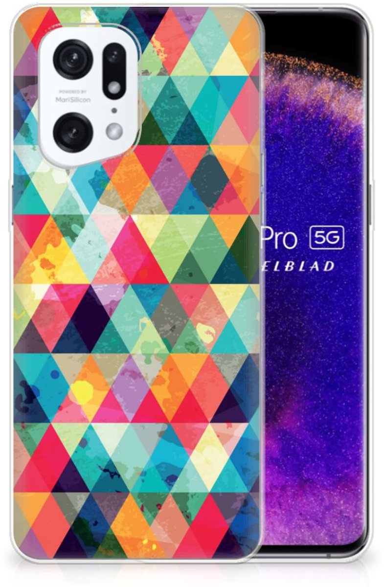 OPPO Find X5 Pro TPU bumper Geruit